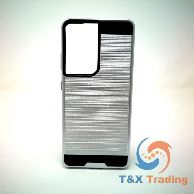 Samsung Galaxy S21 Ultra - Slim Sleek Brush Metal Case