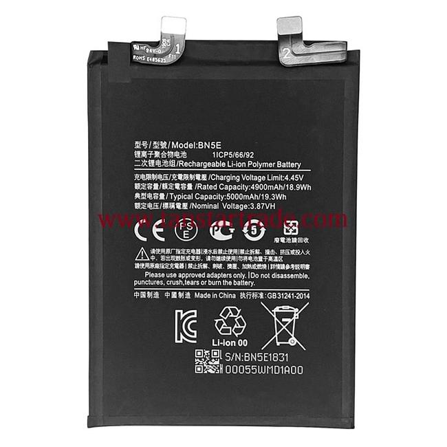 replacement battery BN5E for Xiaomi Redmi Note 11 Pro 4G 5G POCO X4 Pro