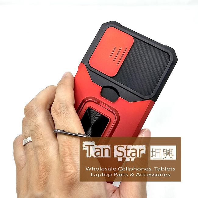 Samsung Galaxy A25 5G - Secure Card Holder Magnet Enabled Case with Ring Kickstand