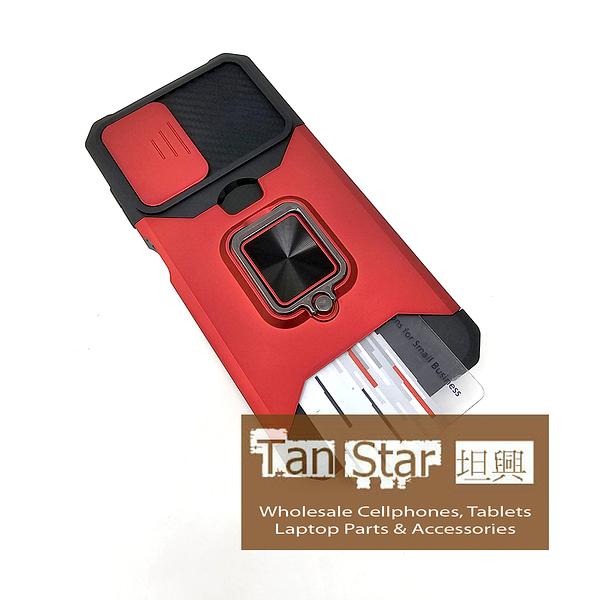 Samsung Galaxy A25 5G - Secure Card Holder Magnet Enabled Case with Ring Kickstand