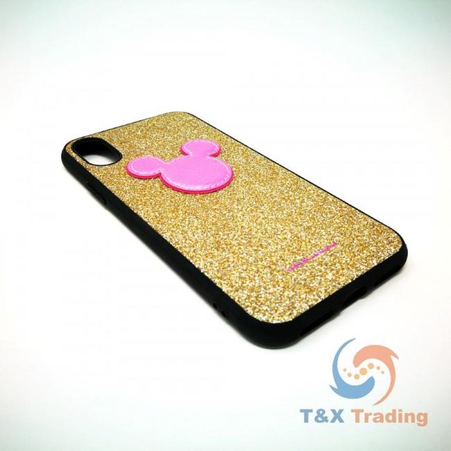 Apple iPhone X / XS - WUW Glitter Gold Mickey Case WUW-K105