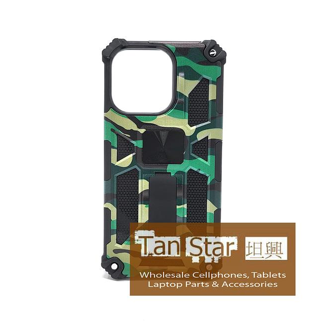 Apple iPhone 13 Pro - Kyiv Camo Magnet Enabled Case with Ring Kickstand