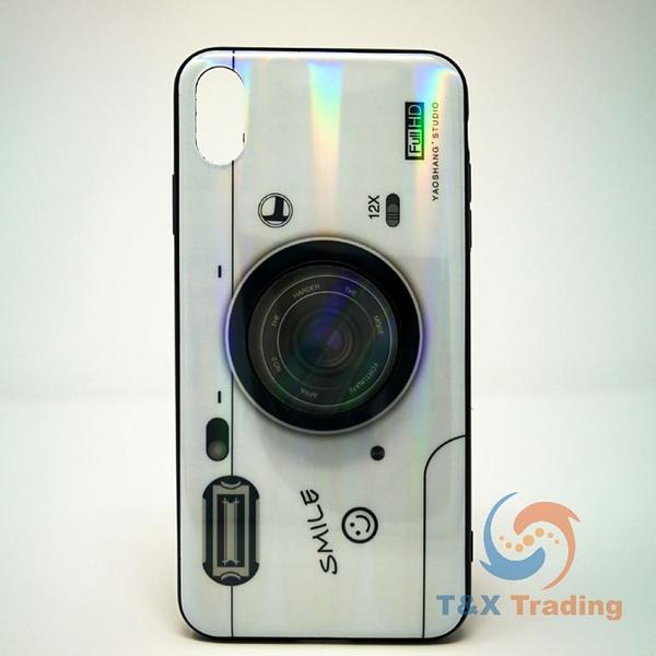 Apple iPhone XS Max - Holographic Camera Case with Pop Socket