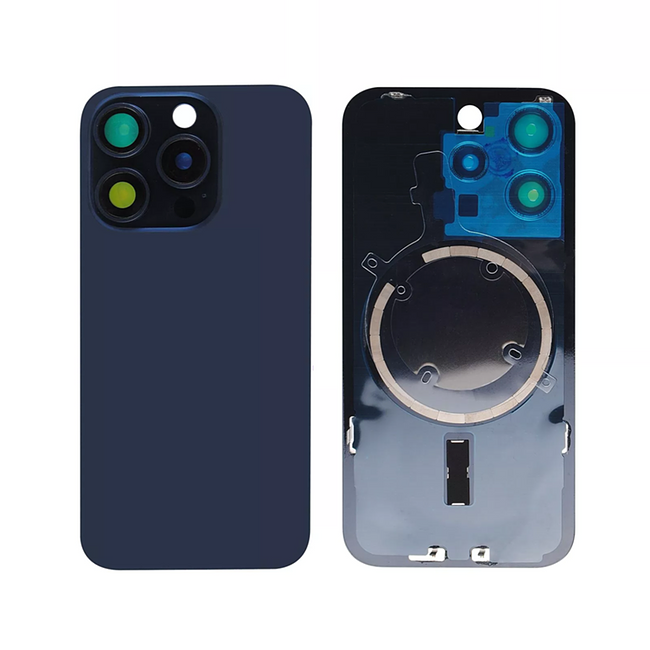 back cover glass with metal for iPhone 15 Pro Max