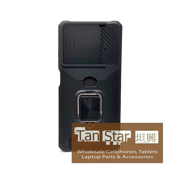 Motorola Moto G Play 2025 - Secure Card Holder Magnet Enabled Case with Ring Kickstand