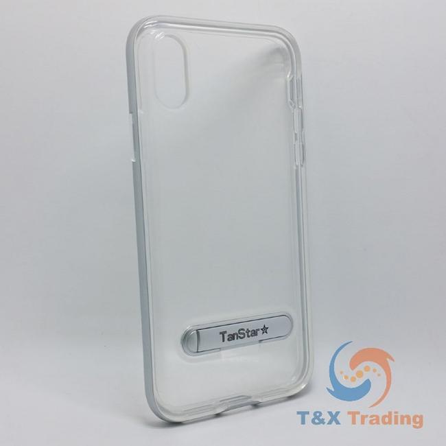 Apple iPhone X / XS - TanStar Aluminum Bumper Frame Case with Kickstand
