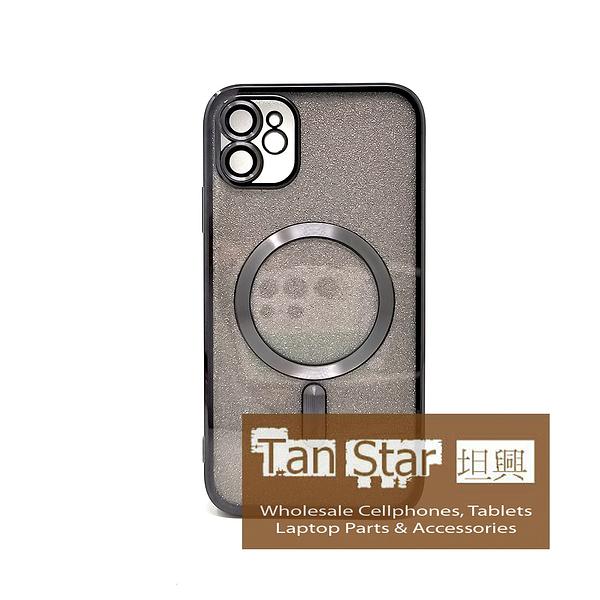 Apple iPhone 11 - SPARKLE Chrome Edge Magnet RING Silicone Case