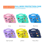 Samsung Galaxy Tab A11 8.7" 2025 - Kids Heavy Duty Shockproof Case with Removable Dolls and Kickstand (X135)