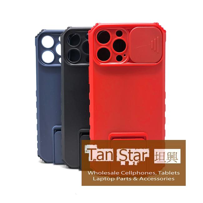 Apple iPhone 13 Pro Max - Stand Up Case with Camera Shield and Kickstand