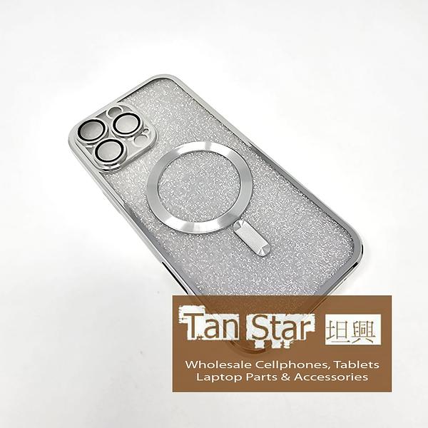 Apple iPhone 16 - SPARKLE Chrome Edge Magnet RING Silicone Case