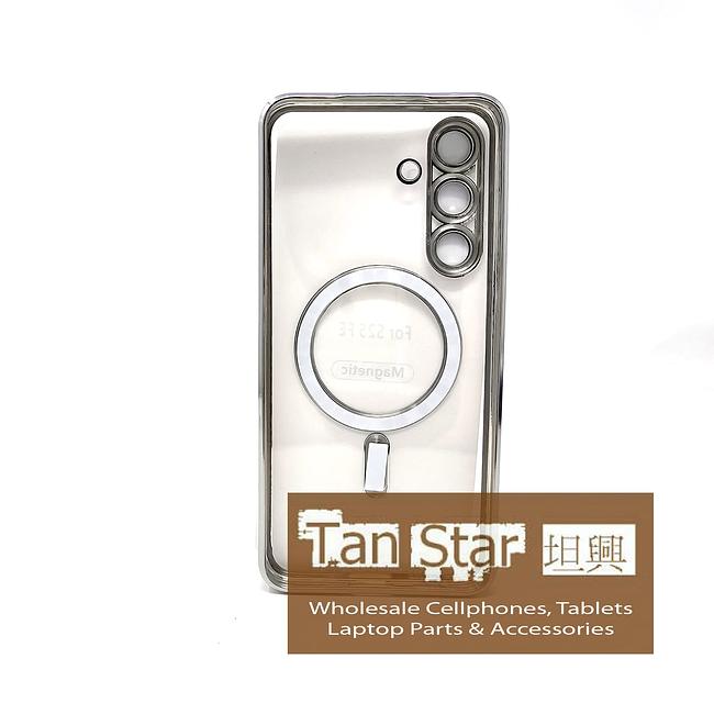 Samsung Galaxy S25 FE - Chrome Edge Magnet RING Silicone Case