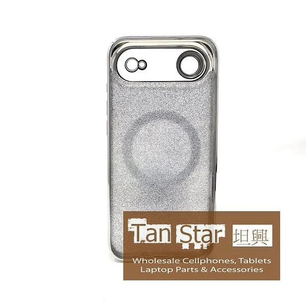 Apple iPhone 17 AIR - SPARKLE Chrome Edge Magnet RING Silicone Case