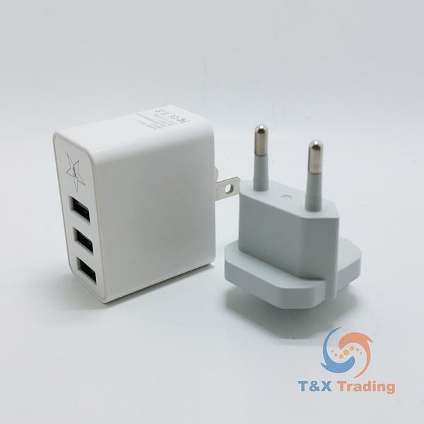TanStar - Triple USB Port AC Wall Charger Power Adapter