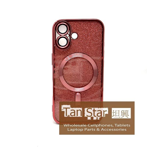 Apple iPhone 17 - SPARKLE Chrome Edge Magnet RING Silicone Case