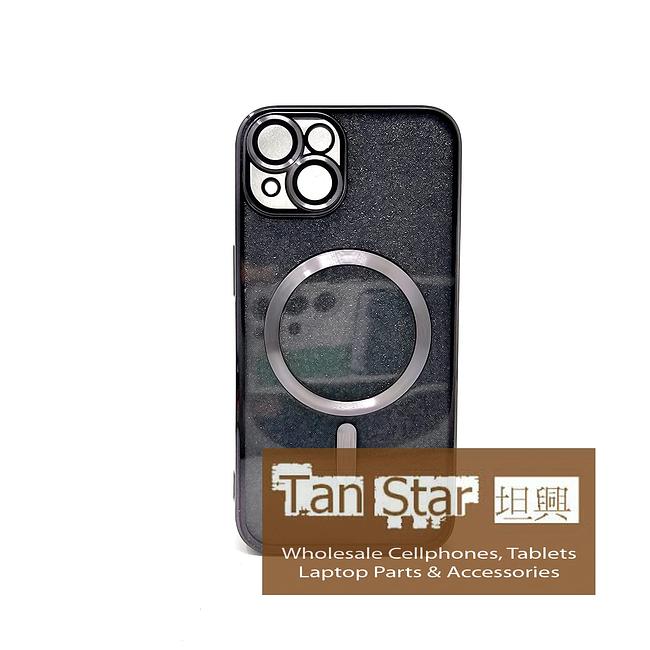 Apple iPhone 14 - SPARKLE Chrome Edge Magnet RING Silicone Case